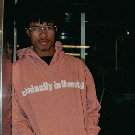 All Stairs No Elevators Sand Pink Hoodie